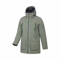 Mountain Warehouse Mens Hastings Long Waterproof Jacket - XXL, Green