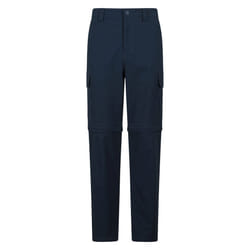 Mountain Warehouse Mens Delta Stretch Zip-Off Regular Cargo Trousers - 36R, Navy