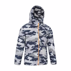 Mountain Warehouse Childrens/Kids Pursuit II Camo Hoodie - 2-3 Years, Grey