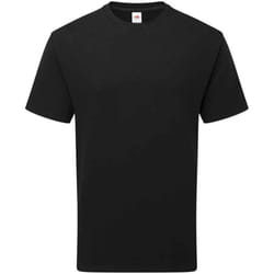 Fruit of the Loom Unisex Adult Cotton T-Shirt - L, Black