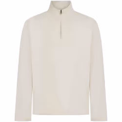 Front Row Mens Pique Quarter Zip Sweatshirt - XS, Natural