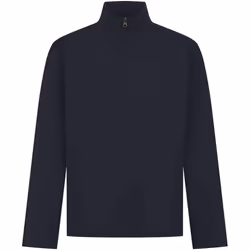 Front Row Mens Pique Quarter Zip Sweatshirt - XS, Navy
