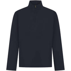 Front Row Mens Pique Quarter Zip Sweatshirt - XS, Navy