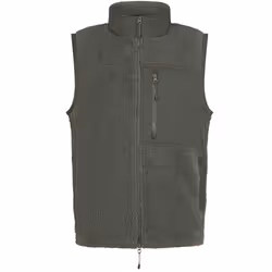 Front Row Unisex Adult Sherpa Recycled Gilet - XL, Dark Olive