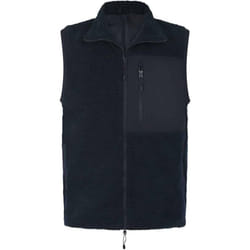 Front Row Unisex Adult Sherpa Recycled Gilet - XS, Navy