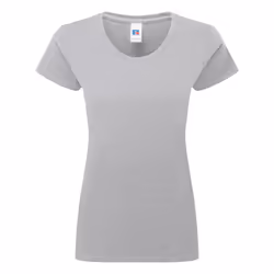 Russell Womens/Ladies Authentic Classic T-Shirt - XS, Light Oxford