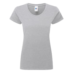 Russell Womens/Ladies Authentic Classic T-Shirt - XS, Light Oxford