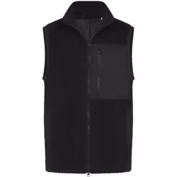Front Row Unisex Adult Sherpa Recycled Gilet - XS, Black