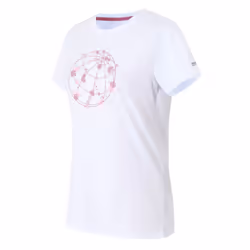 Regatta Womens/Ladies Fingal IX Globe T-Shirt - 20 UK, White