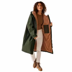 Regatta Unisex Adult Waterproof Fleece Lined Changing Robe - L-XL, Dark Khaki