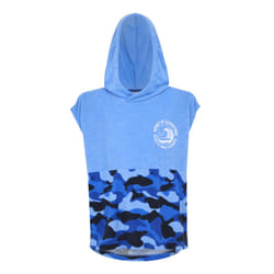 Regatta Childrens/Kids II Camo Hooded Towel - 5-9 Years, Elysium Blue