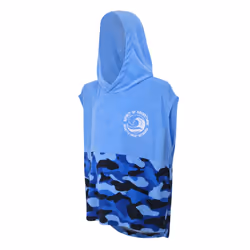 Regatta Childrens/Kids II Camo Hooded Towel - 5-9 Years, Elysium Blue