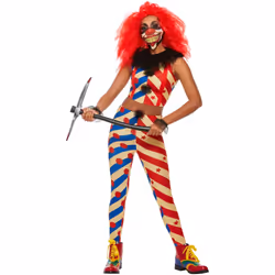Smiffys Womens/Ladies Creepy Clown Costume Set - S, Multicoloured
