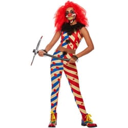 Smiffys Womens/Ladies Creepy Clown Costume Set - S, Multicoloured