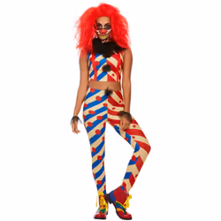 Smiffys Womens/Ladies Creepy Clown Costume Set - S, Multicoloured