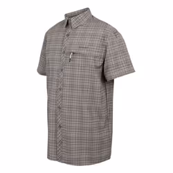Regatta Mens Checked Packaway Travel Shirt - S, Treetop