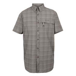 Regatta Mens Checked Packaway Travel Shirt - L, Treetop