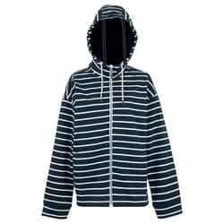 Regatta Womens/Ladies Bayletta II Striped Full Zip Hoodie - 16 UK, Navy/White