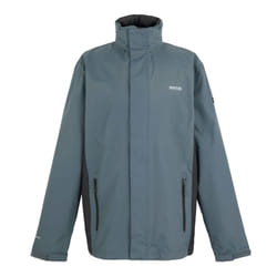 Regatta Great Outdoors Mens Outdoor Classic Matt Hooded Waterproof Jacket - L, Stormy Weather/Ash