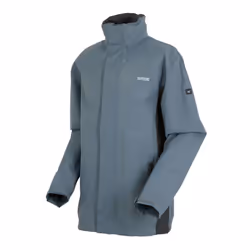 Regatta Great Outdoors Mens Outdoor Classic Matt Hooded Waterproof Jacket - L, Stormy Weather/Ash