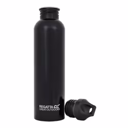 Regatta Stainless Steel 1L Water Bottle - One Size, Black