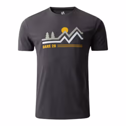 Dare 2B Mens Movement III Scenery T-Shirt - S, Charcoal Grey Marl