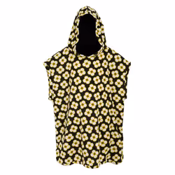 Regatta Girls Orla Kiely Spinning Flower Towelling Robe - 8 Years, Black