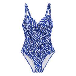 Regatta Womens/Ladies Sakari Abstract Tummy Control One Piece Swimsuit - 26 UK, Brightest Blue