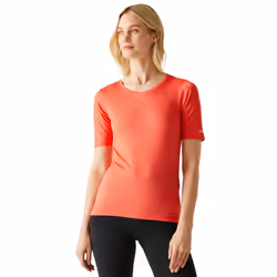 Regatta Womens/Ladies Fingal II V Neck T-Shirt - 20 UK, Peach Bloom
