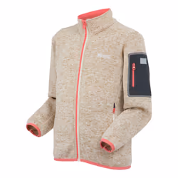 Regatta Childrens/Kids Newhill Fleece Jacket - 13 Years, Light Vanilla/Peach Bloom