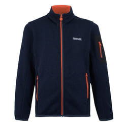 Regatta Childrens/Kids Newhill Fleece Jacket - 9-10 Years, Midnight/Tangerine Tango
