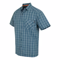 Regatta Mens Mindano IX Checked Short-Sleeved Shirt - M, Stormy Weather/Iceberg/Ash