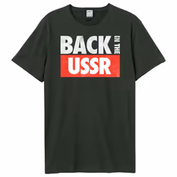 Amplified Unisex Adult Back In The Ussr The Beatles T-Shirt - XS, Charcoal