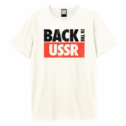 Amplified Unisex Adult Back In The Ussr The Beatles T-Shirt - XS, Vintage White