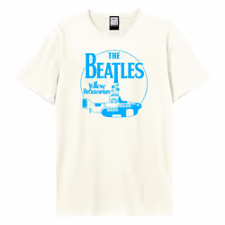 Amplified Unisex Adult Yellow Submarine The Beatles T-Shirt - XS, Vintage White
