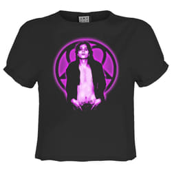 Amplified Womens/Ladies Ville HIM Crop Top - XS, Charcoal
