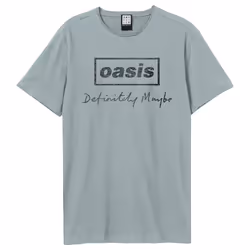 Amplified Unisex Adult Definitely Maybe Distressed Oasis T-Shirt - XS, Strange Blue