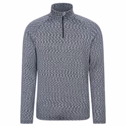 Mountain Warehouse Mens Power Quarter Zip Midlayer - 3XL, Black
