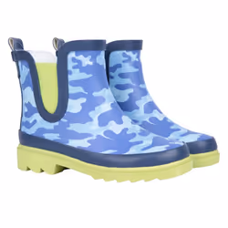Mountain Warehouse Childrens/Kids Lolly Camouflage Rubber Wellington Boots - 2 UK, Blue