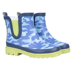 Mountain Warehouse Childrens/Kids Lolly Camouflage Rubber Wellington Boots - 2 UK, Blue