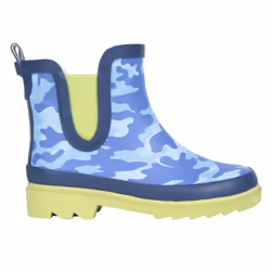 Mountain Warehouse Childrens/Kids Lolly Camouflage Rubber Wellington Boots - 2 UK, Blue