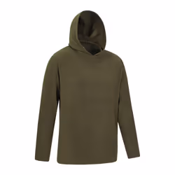 Mountain Warehouse Mens Essentials Fleece Hoodie - XXS, Khaki