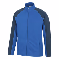 Mountain Warehouse Mens Ashbourne Full Zip Fleece Jacket - M, Cobalt