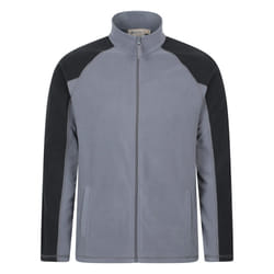 Mountain Warehouse Mens Ashbourne Full Zip Fleece Jacket - 4XL, Dark Grey
