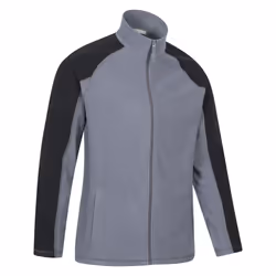 Mountain Warehouse Mens Ashbourne Full Zip Fleece Jacket - 4XL, Dark Grey