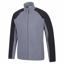 Mountain Warehouse Mens Ashbourne Full Zip Fleece Jacket - 4XL, Dark Grey