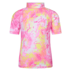 Mountain Warehouse Childrens/Kids Tie Dye Short-Sleeved Rash Top - 3-4 Years, Coral