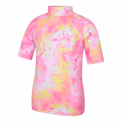 Mountain Warehouse Childrens/Kids Tie Dye Short-Sleeved Rash Top - 3-4 Years, Coral