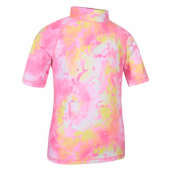 Mountain Warehouse Childrens/Kids Tie Dye Short-Sleeved Rash Top - 5-6 Years, Coral