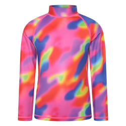 Mountain Warehouse Childrens/Kids Abstract Long-Sleeved Rash Top - 11-12 Years, Bright Orange